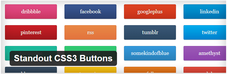 Standout CSS3 Buttons — WordPress Plugins
